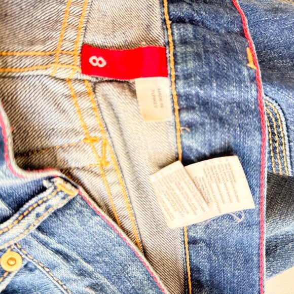 Above the Clouds Denim Skirt Short 8 - Picture 5 of 8